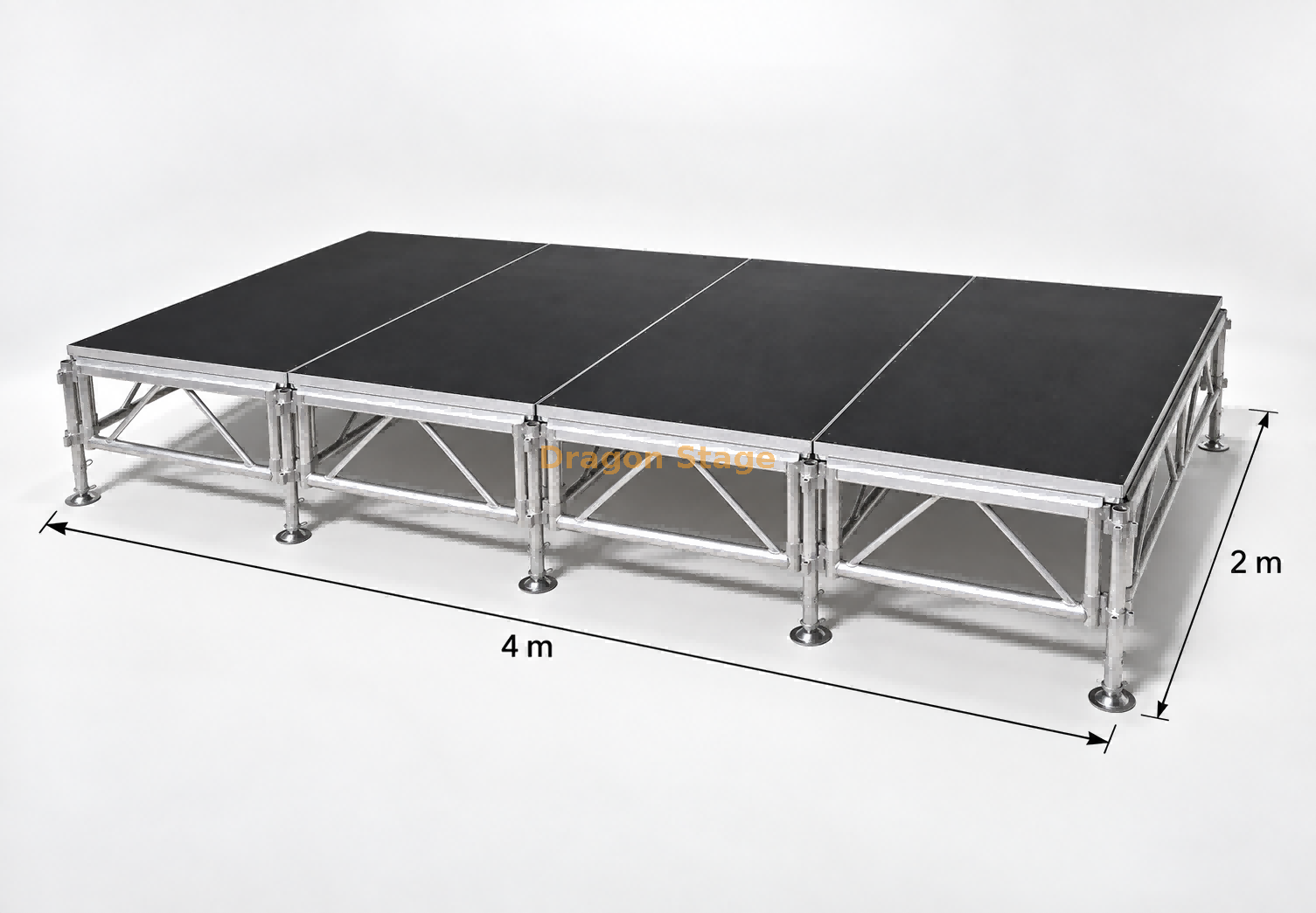 Concert Modular Truss Portable Stage Platform 4x2m with 2 Stairs