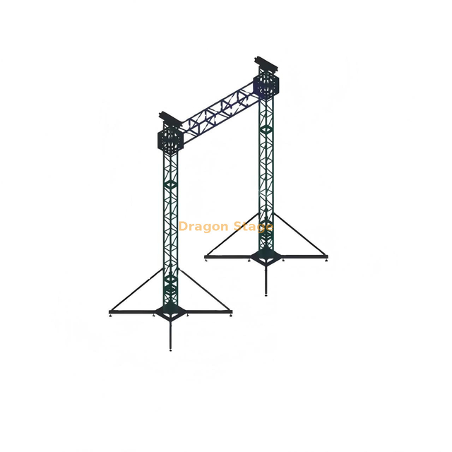 2x10m Professional Line Array Speaker Truss Tower (10m Height)
