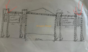 20x12x11m Outdoor Led And Sound Roof Truss Stage