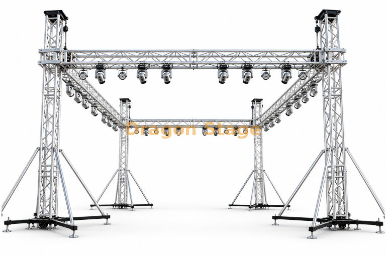 8x6x3m Aluminum Ground Support Lighting Truss System for Events