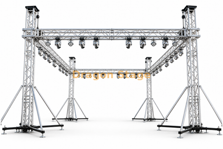 8x6x3m Aluminum Ground Support Lighting Truss System for Events