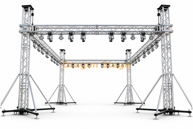 8x6x3m Aluminum Ground Support Lighting Truss System for Events
