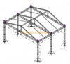 14x12x10m Aluminum Outdoor Concert Roof Truss System - 10m High Heavy-Duty 6-Pillar Ground Support Stage Structure