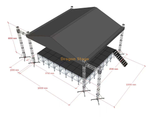 Outdoor Concert Stage Roof Truss 10x10x6m