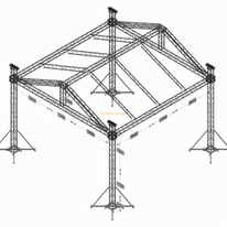 Aluminum Lighting Square Roofing Truss Structure for Event Part 8x8x6m