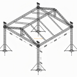 Aluminum Lighting Square Roofing Truss Structure for Event Part 8x8x6m