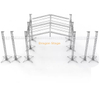 12x12x9m Outdoor Roof Stage with Led Screen 5m And Line Array Truss 1.5m