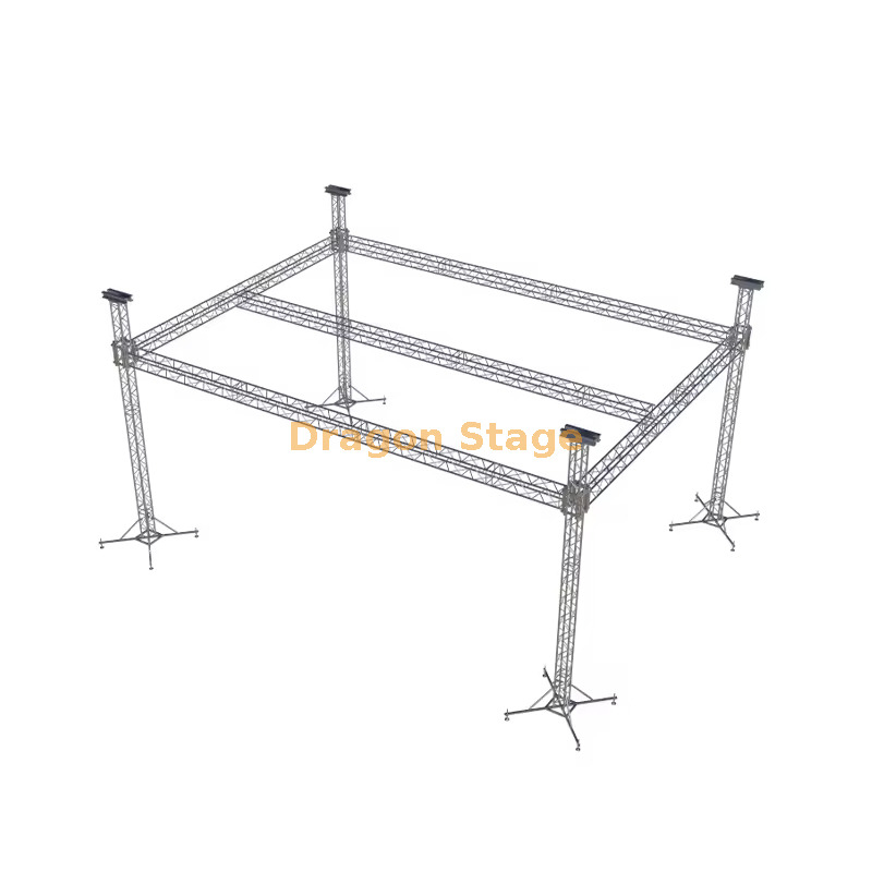 Heavy-Duty 14x10x8m F34 Aluminum Stage Truss System for Outdoor Concerts