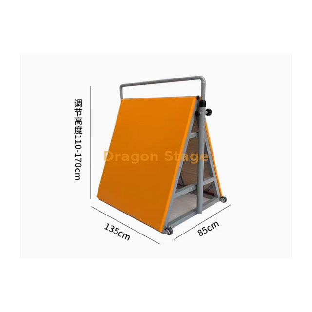儿童体适能跑酷训练器材全套可调高度挡板攀爬训练架三角架体能馆可调节跑酷训练架（中号半包款） 加厚外包加粗框架