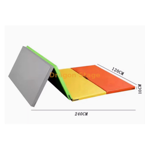 儿童体适能训练器材彩虹垫三四五折垫幼儿园早教儿童爬行垫防滑垫240*120*10四折垫
