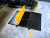 1270x900mm Wide 5-Channel Cable Protector Ramp with Hinged Cover for Wheelchair & Pedestrian Crossings