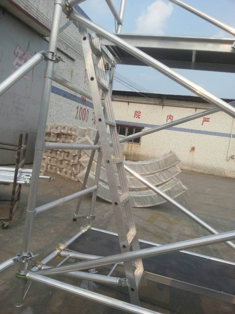 Universal Aluminum Scaffold Tower for Stairwell Cinema