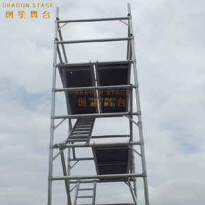 Board Mobile Tower Double scaffolding with step ladder