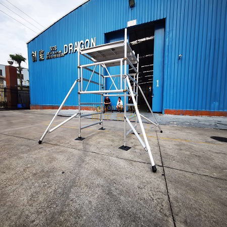 Wholesale Price Double Width Portable Aluminum 6061-T6 Scaffold for Construction Tools Suppliers