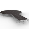 Custom Aluminum Moving Outdoor Runway Stage 16m Long Diameter 10m And 2.44m Wide