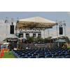 Aluminum Adjustable height outdoor event stage truss system 15x12x8m 6 pillars 2 wings 