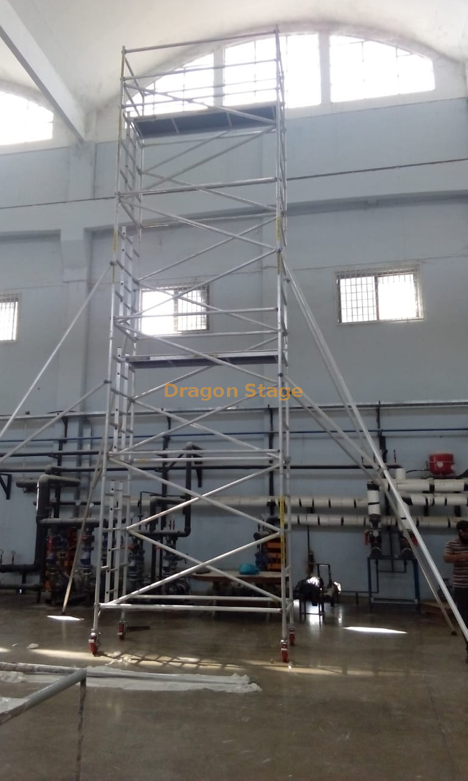 1.35x2x9.44m Double Mobile Aluminum Scaffolding for Sale Rolling Tower