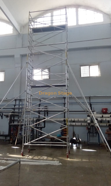 1.35x2x9.44m Double Mobile Aluminum Scaffolding for Sale Rolling Tower
