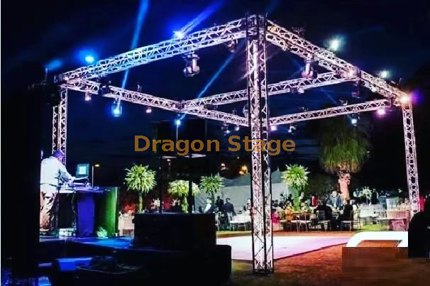 Led Square Lighting Spigot Aluminum Lighting Truss 6x3x3m