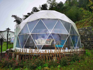 Hot Selling Wind Resistance Pc Polycarbonate Planetarium Dome /Tent Modular Dome Tent Home For Resorts/ Camping