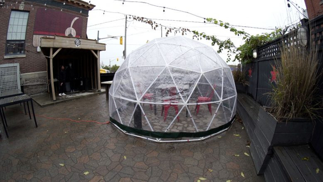 Waterproof Camping Geodesic Dome Tent with Bathroom