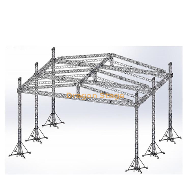 Outdoor Concert Truss Aluminum Spigot Truss Roof System 20x16x8m