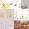 Fashion Women Astrology Jewelry Stainless Steel Horoscope 18k Gold Plated 12 Zodiac Constellations Pendant Necklace