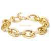 Cheap Wholesale Jewelry Custom Metal Big Gold Chunky Chain Bracelet