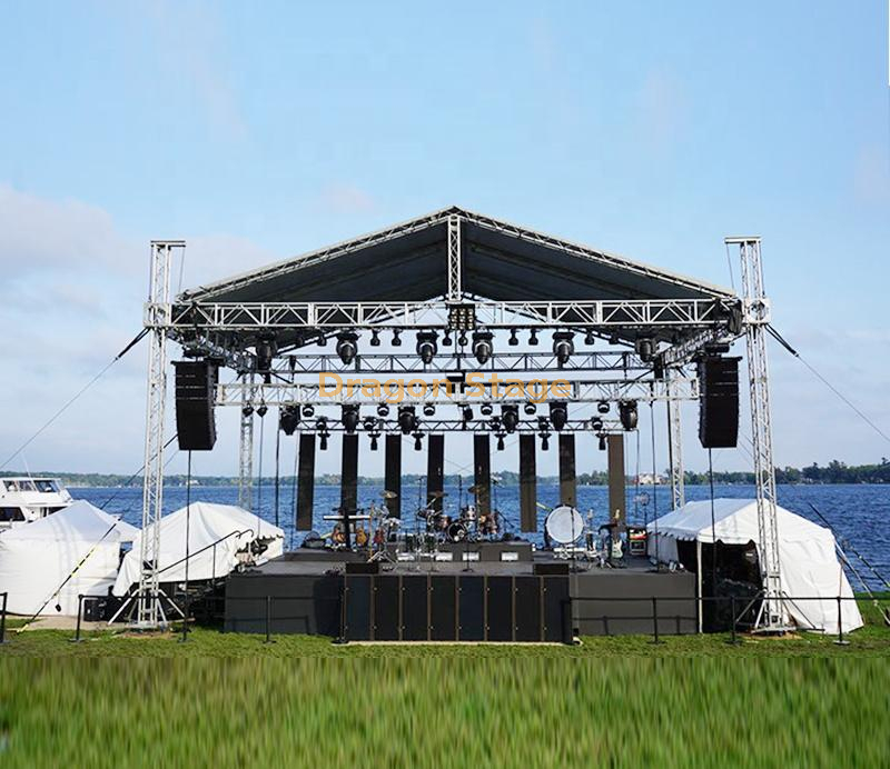 Barrier Tour Performance Aluminum Concert Truss System with Stage 6x6x6m 