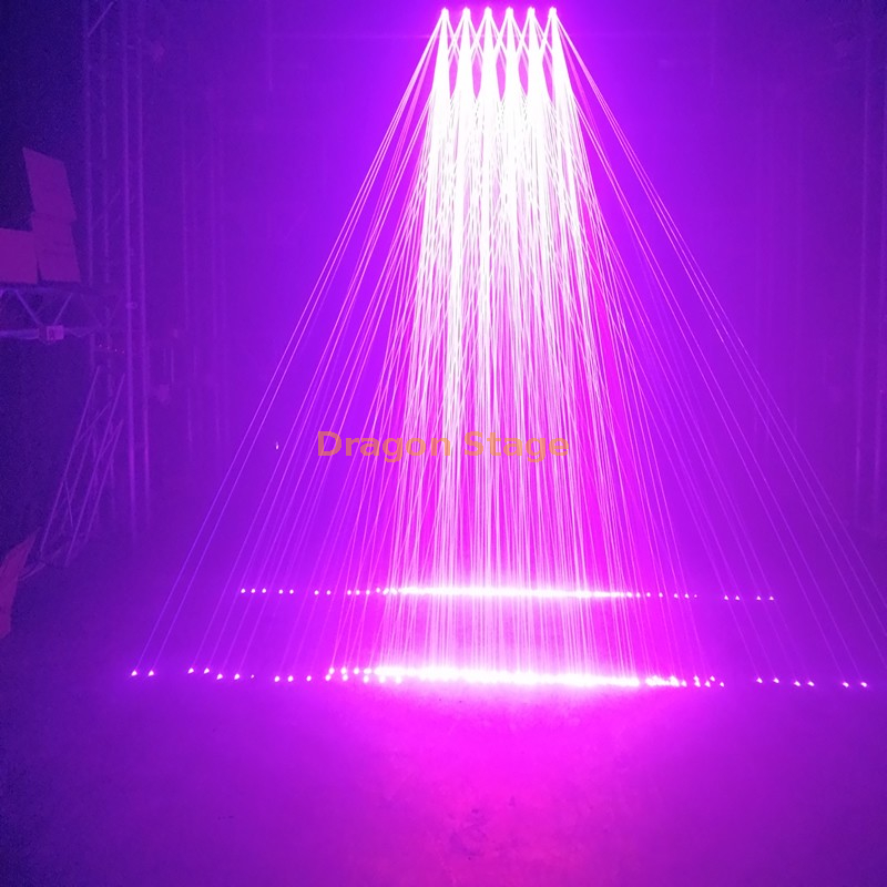 6-head 6x1w Animated Stage Laser Lighting (4)