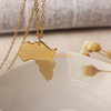 Stainless Steel Custom African Map Necklace Personalized Pedant Hot Gold Jewelry