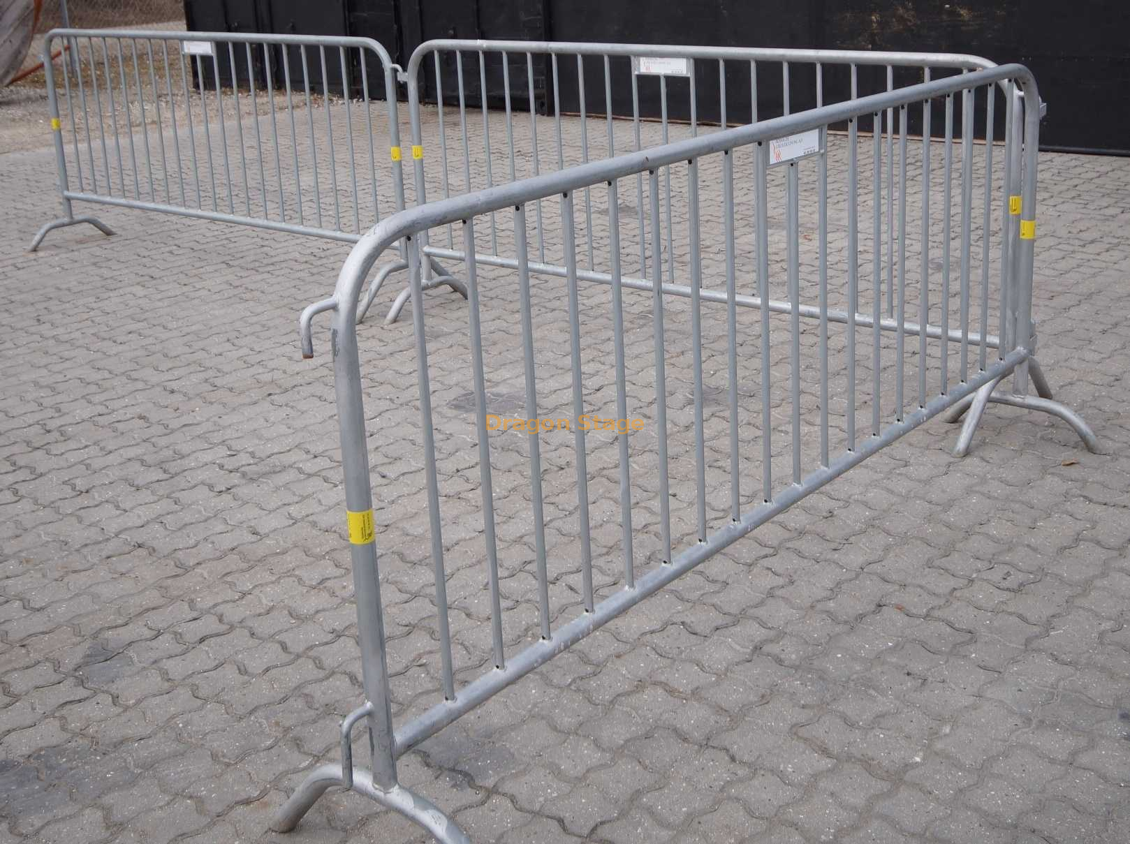 portable galvanised crowd control barriers (6)