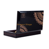 KSA Jeddah season Wholesale Custom Luxuray wooden box Packaging PU Interior Chocolates Box Gift