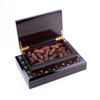 KSA Riyadh season piano finish wooden date box wood chocolate box type luxury ramadan box