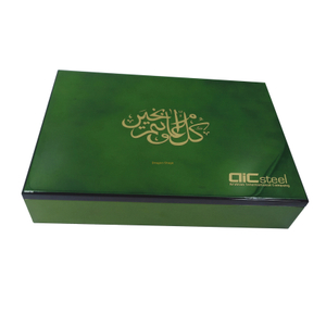 Sweets & Dates Wooden Gift Boxes Luxury Chocolate Packaging Boxes With Custom Logo