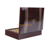 Wooden Box factory customized Luxury Custom Brown Wooden Chocolate Truffle Box With Divider