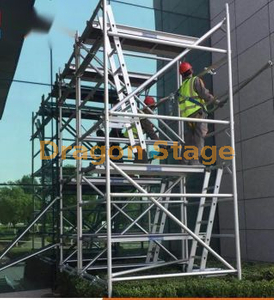 3.83m Aluminum Scaffolding with Hang Ladder Design