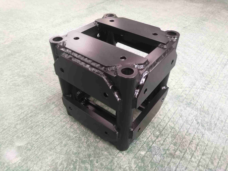 Aluminum Black Paint BOLT PLATE CORNER BLOCK 6 Way Integrated Rig Point Corner Block