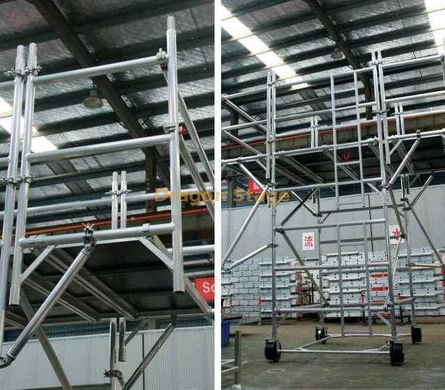 aluminum cantilever scaffold system