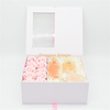 Clear Window White Cardboard Boxes Eternal Flower Perfume Gift Box With Ribbon Custom For Packiging