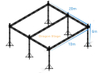 Custom Square Runway Lighting Truss System 20x10x6m