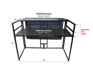 Foldable Black Aluminum Dj Booth Table