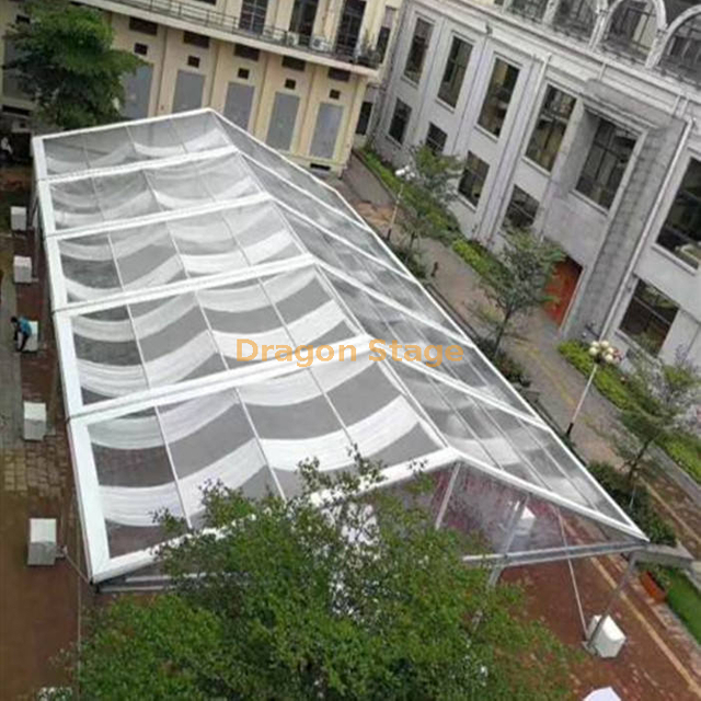 Clear Transparent PVC Marquee Tents for Temporary Events Horse Race Dinning Hall Romantic Transparent Wedding Marquee Clear Tent