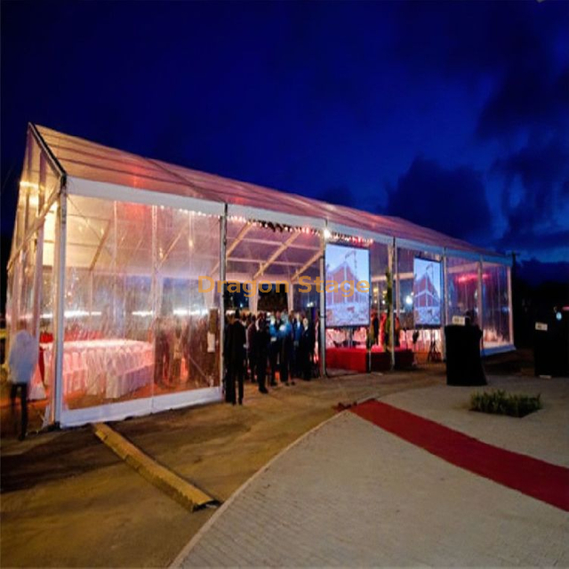 Event Tents Outdoor Marquee Four Seasons Big Wedding Event Trade Show Tent Glamping With Glass Wall 