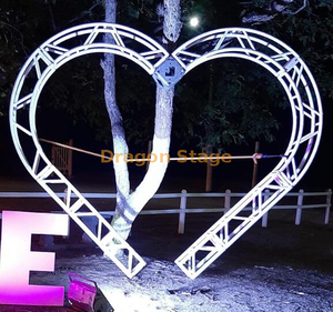 Custom Heart Shape Truss for Wedding Night Decoration