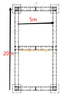 non roof stage lighting truss systems 5x20m height 6m