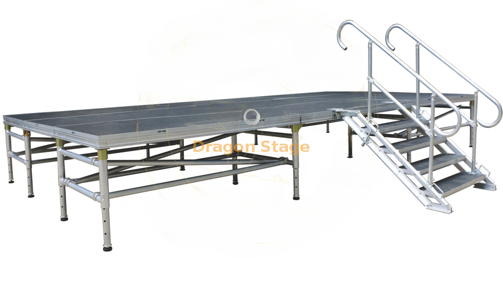 Sc9600 Aluminum Bridge Support System Truss Stage Height 0.6-1m 7.32x6.1m