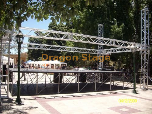 Outdoor Custom Base Plate Truss System for French Village Performance 10x10x4m