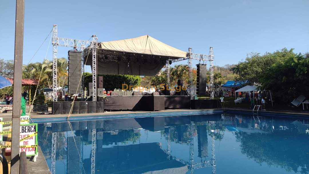 Square Custom Aluminum Concert Aluminum Sound Truss 12x12x8m