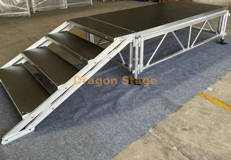 Aluminum Truss Displays Modular Stage Podium for Concert Party Event 10.98x4.88m